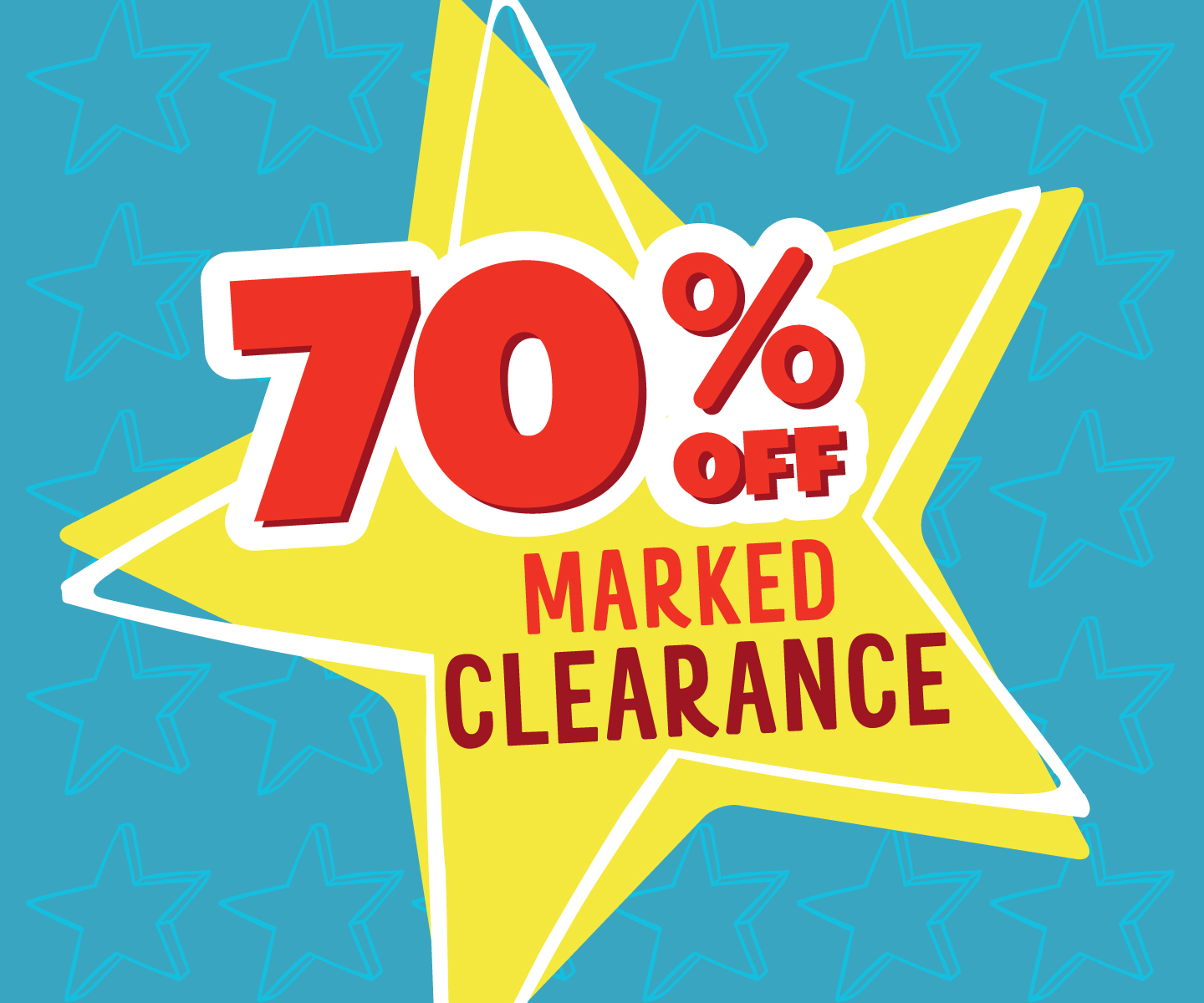 70% OFF Clearance Going On Now